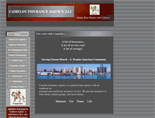 Tablet Screenshot of camelotinsuranceagency.com